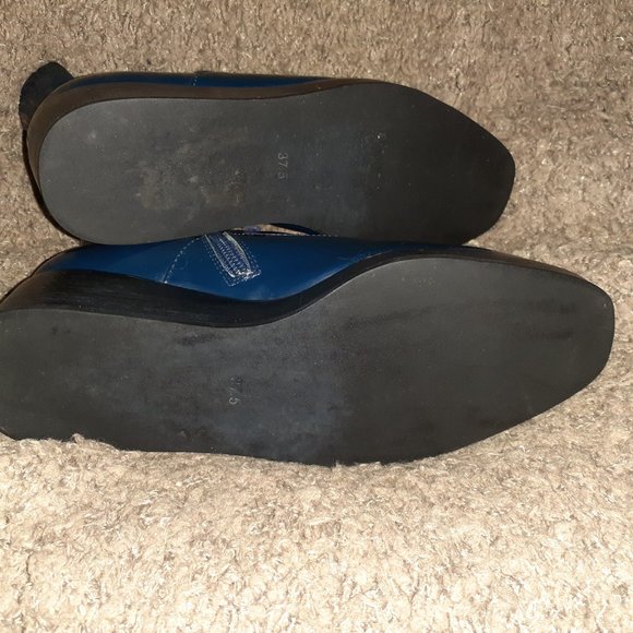 JEFFREY CAMPBELL-Westerly Booties-Blue Brushed Patent Leather-Sz  7-Excellent - Picture 7 of 7